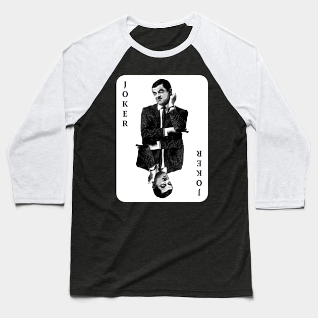 Mr Bean - Joker Baseball T-Shirt by sqwear